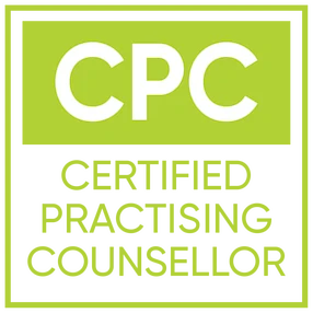 Certified Practising Counsellor badge, verified on Credly